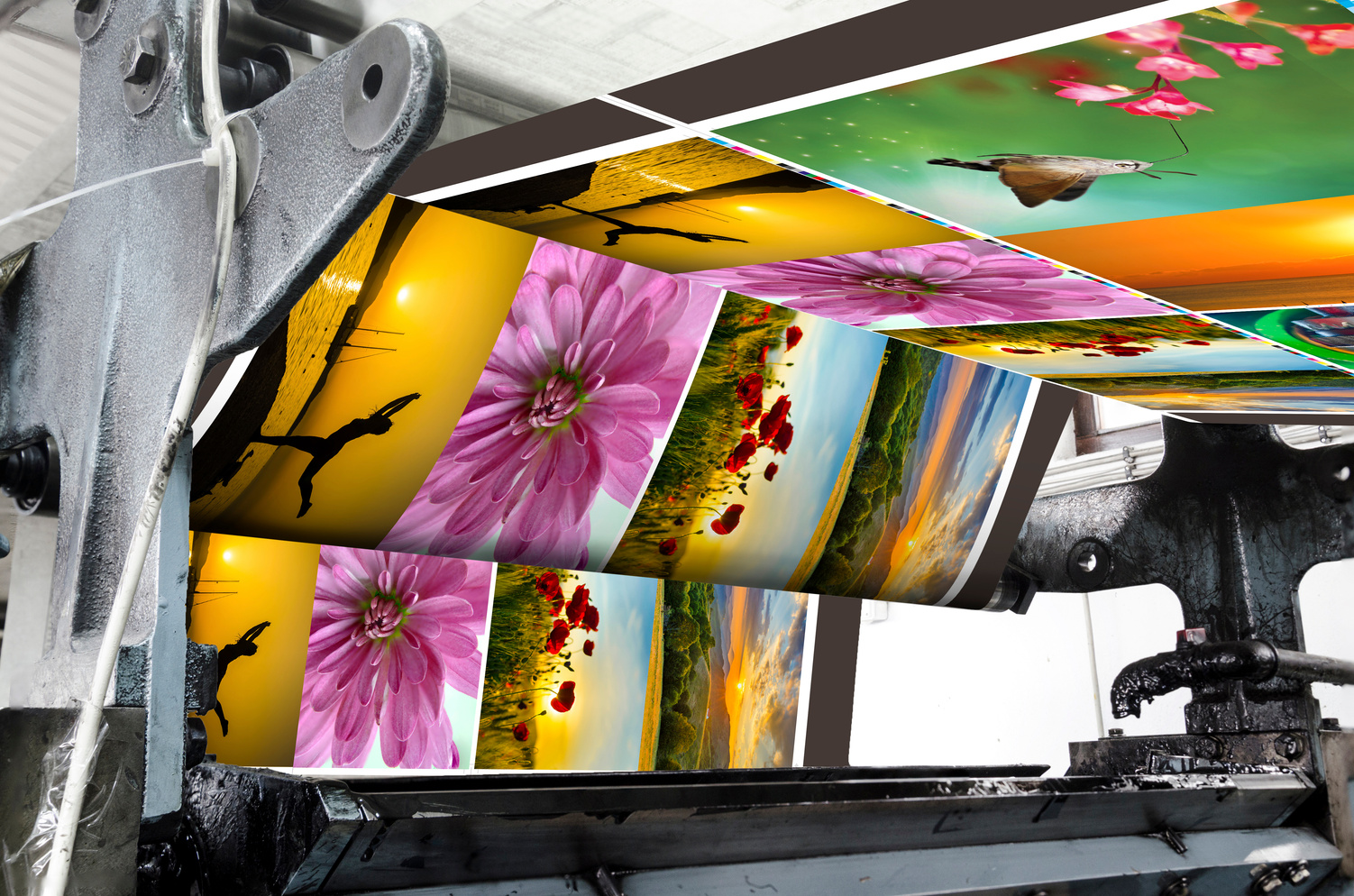 Magazine offset printing machine
